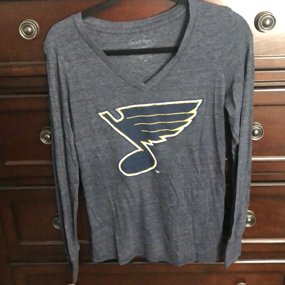 St. Louis Blues v-neck long-sleeve shirt
